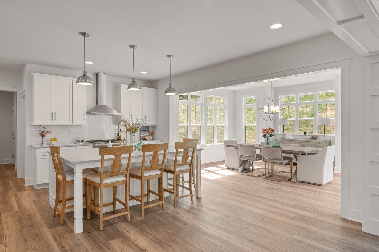 Kitchen and Dining Room of the Leighton Model from Garman Builders