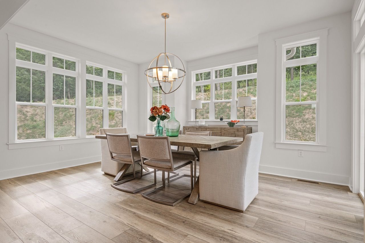 Dining Room of the Leighton Model from Garman Builders