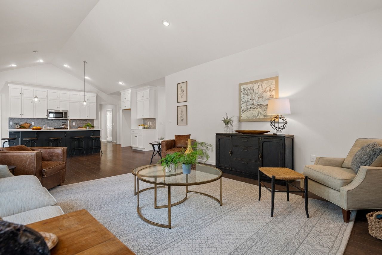 Living room of the Blakely model from Garman Builders