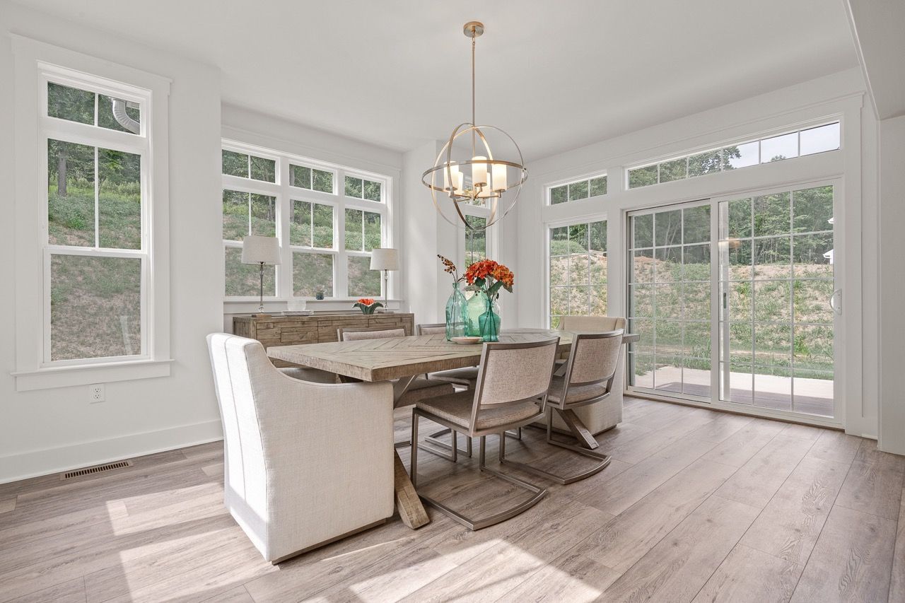 Dining Room of the Leighton Model from Garman Builders