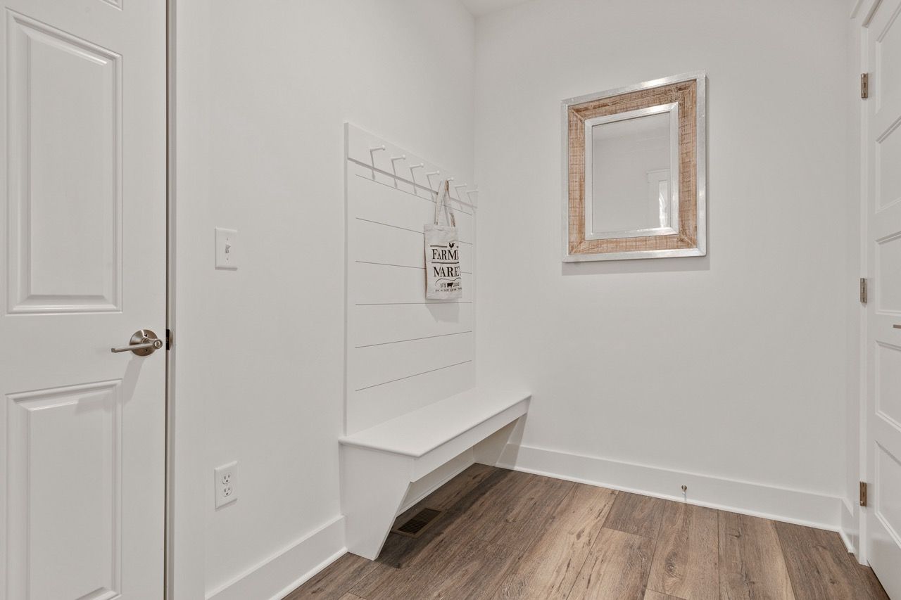 Mudroom of the Leighton Model from Garman Builders