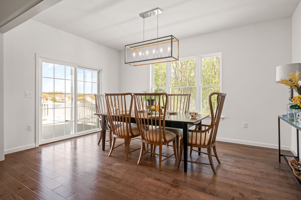 Dining room of the Blakely model from Garman Builders