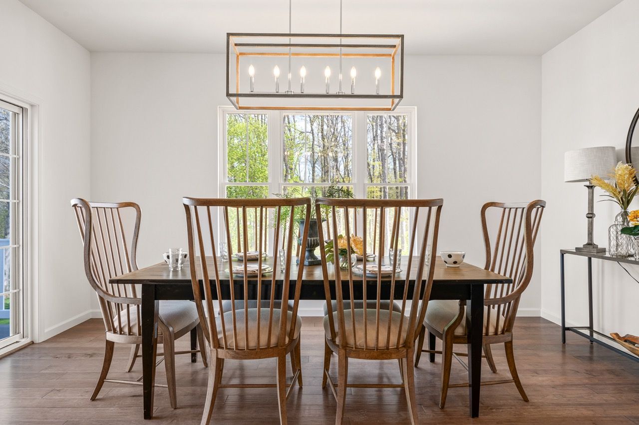 Dining room of the Blakely model from Garman Builders