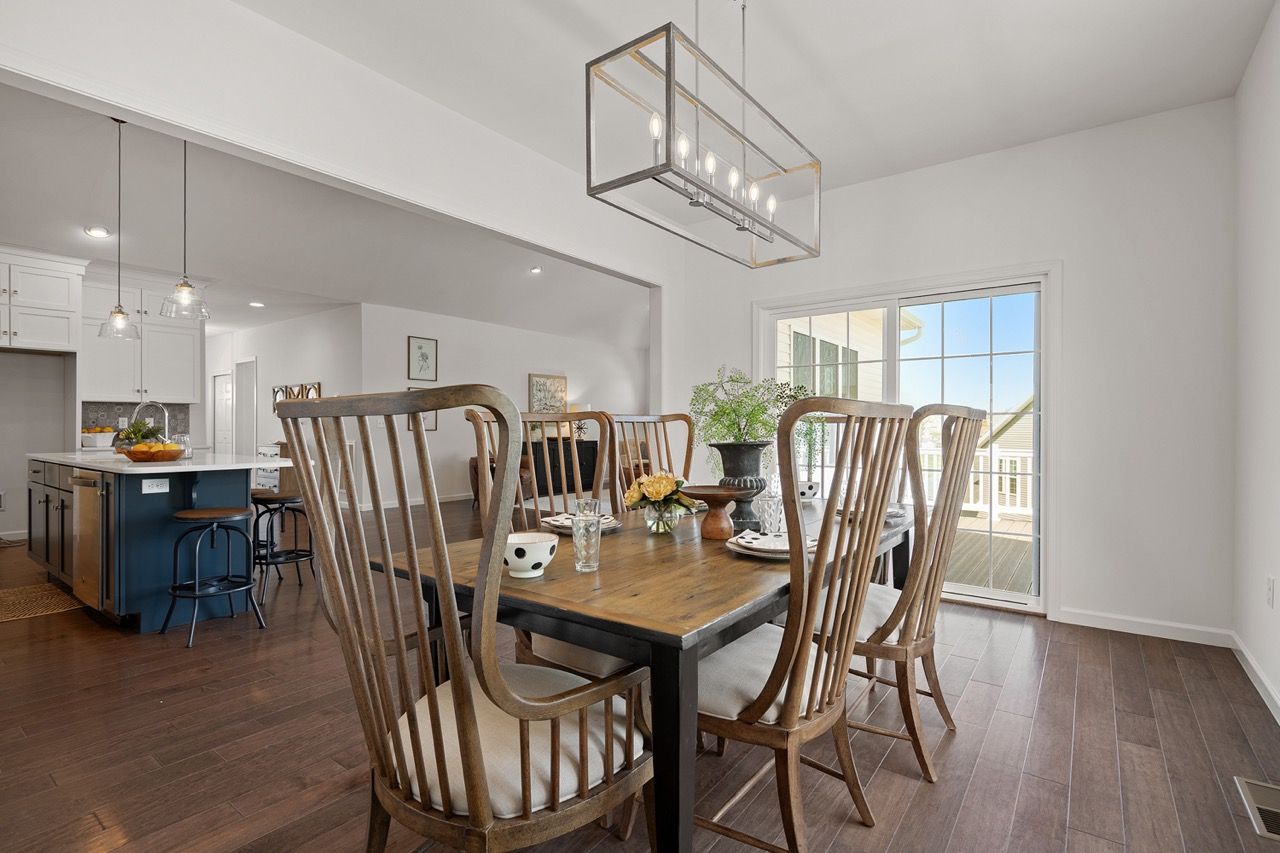 Dining room of the Blakely model from Garman Builders