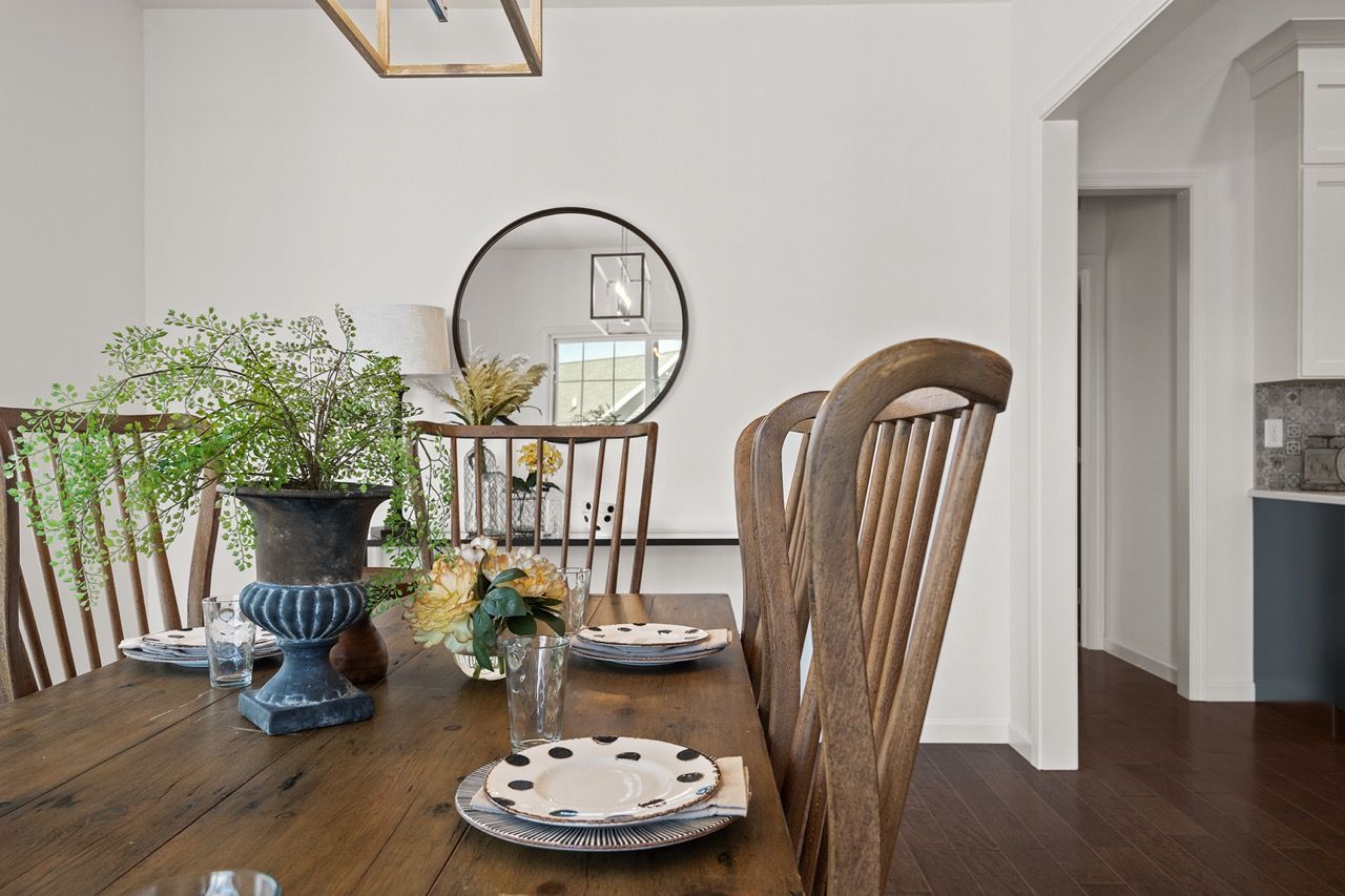 Dining room of the Blakely model from Garman Builders