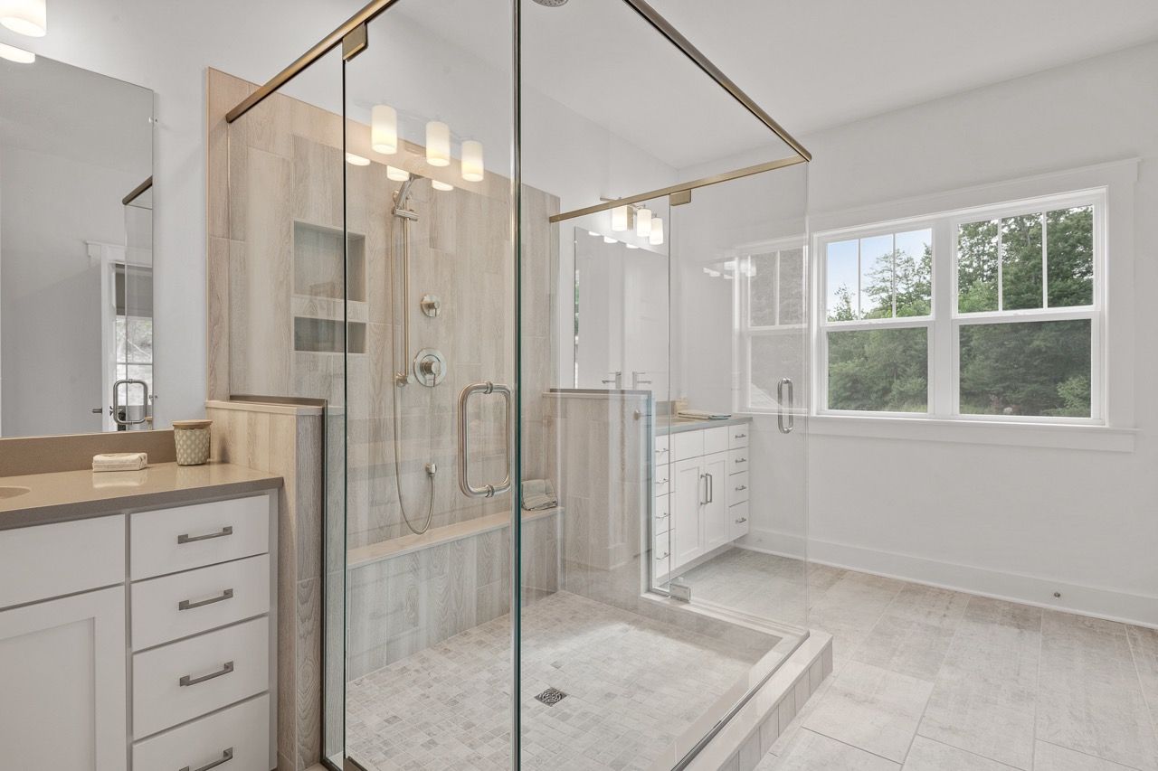 Full Bathroom of the Leighton Model from Garman Builders