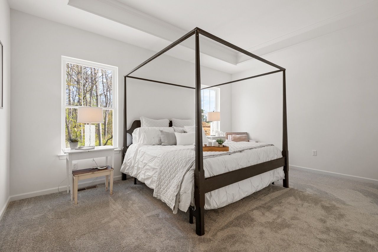 Bedroom of the Blakely model from Garman Builders