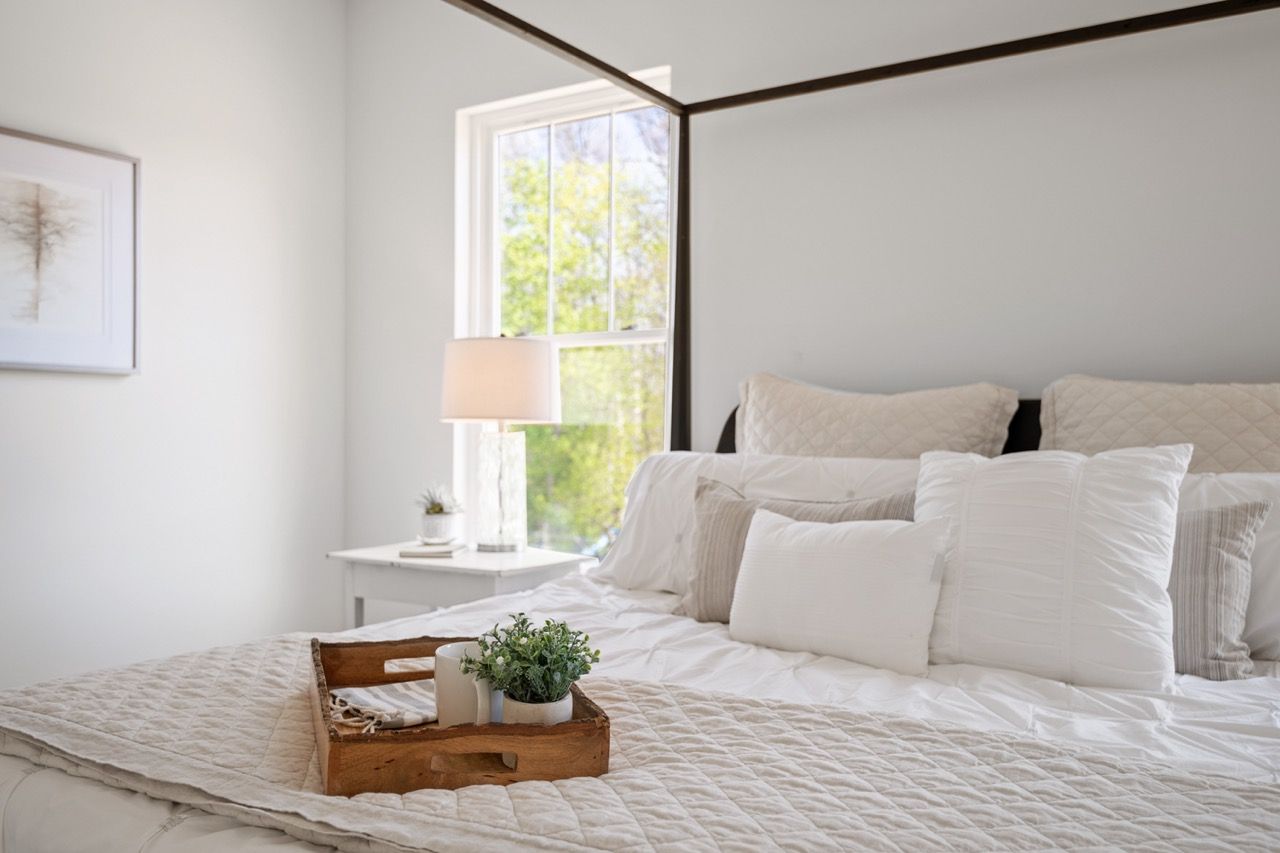 Bedroom of the Blakely model from Garman Builders