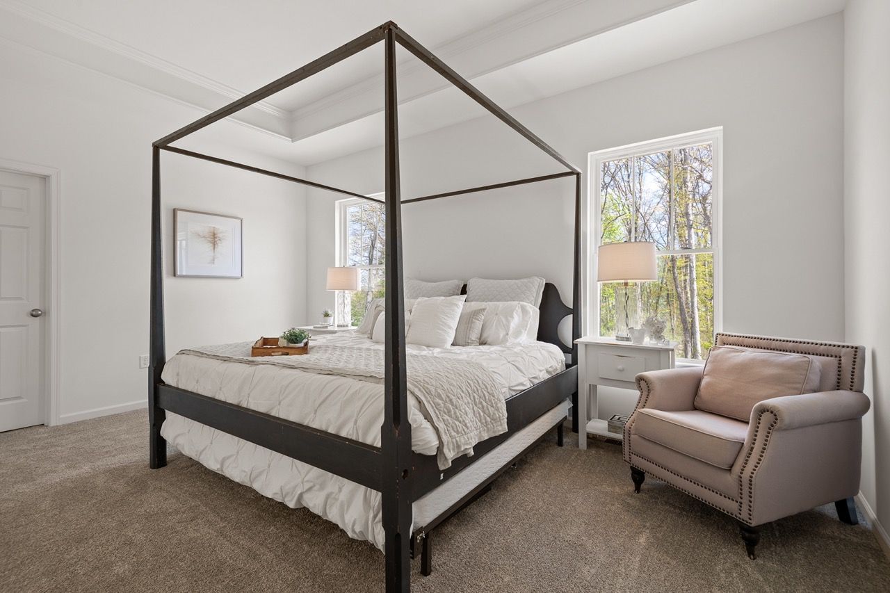 Bedroom of the Blakely model from Garman Builders