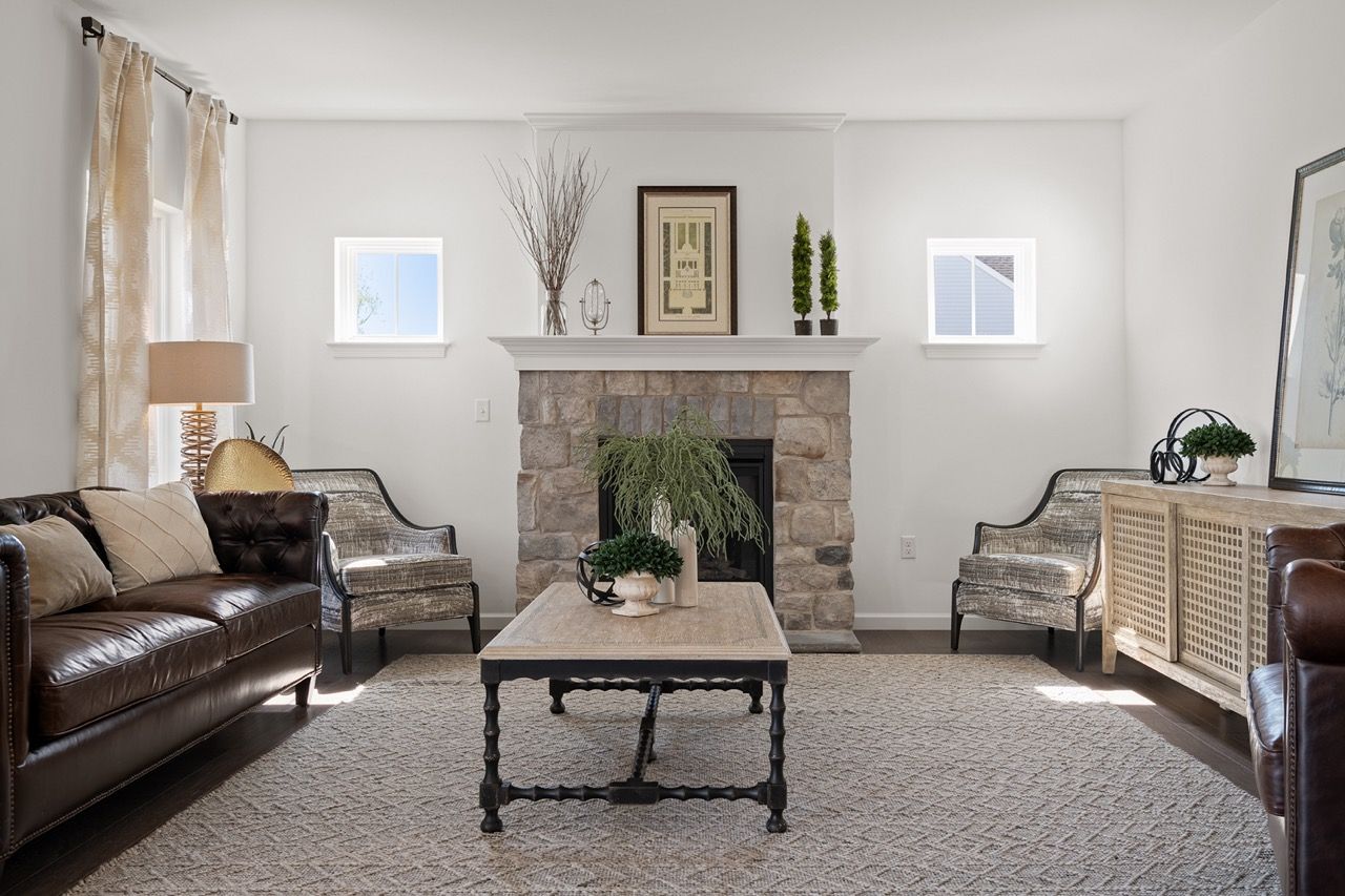 Living Room of the Maddox Model from Garman Builders