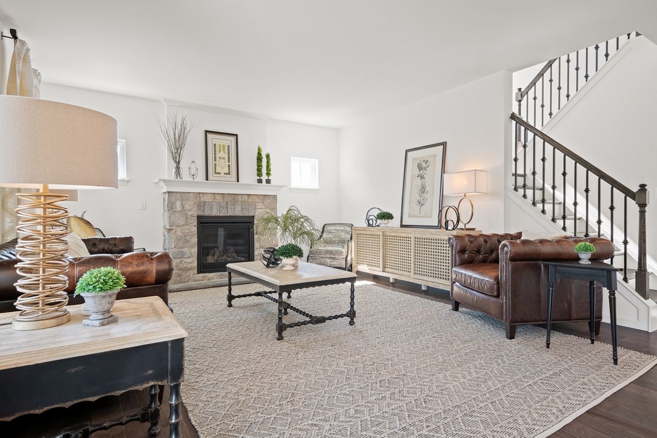 Living Room of the Maddox Model from Garman Builders
