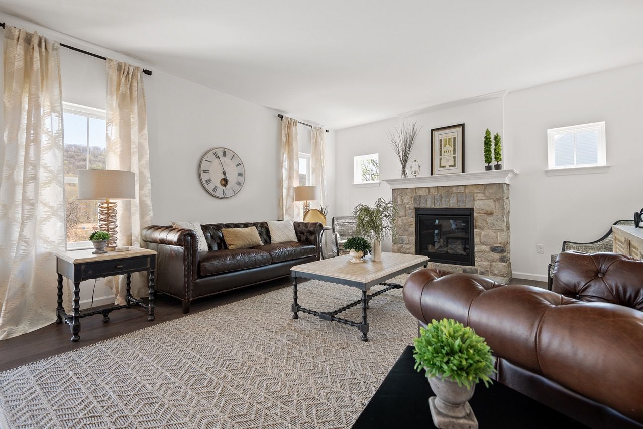 Living Room of the Maddox Model from Garman Builders