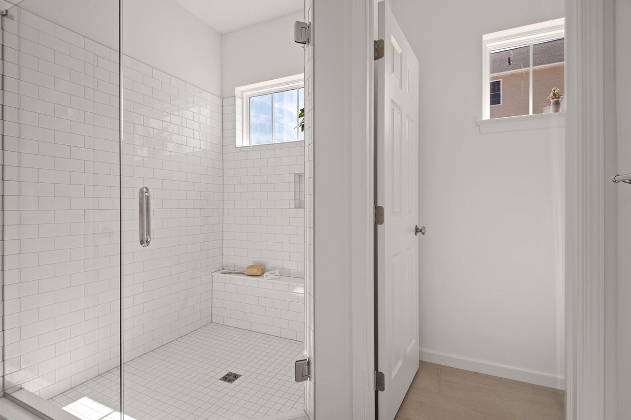 Full bathroom of the Blakely model from Garman Builders