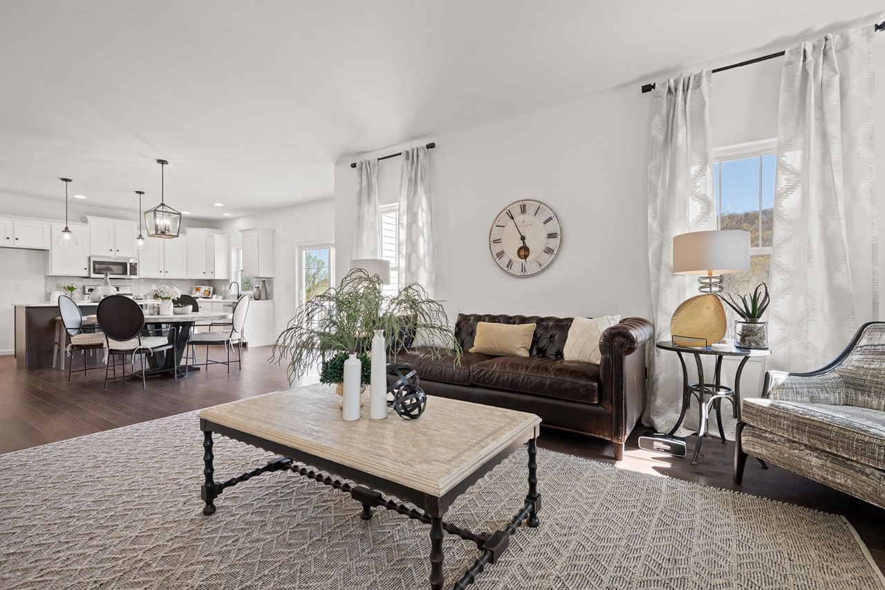 Living Room of the Maddox Model from Garman Builders