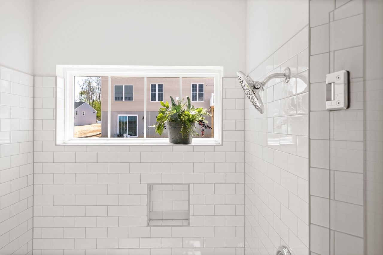 Full bathroom of the Blakely model from Garman Builders