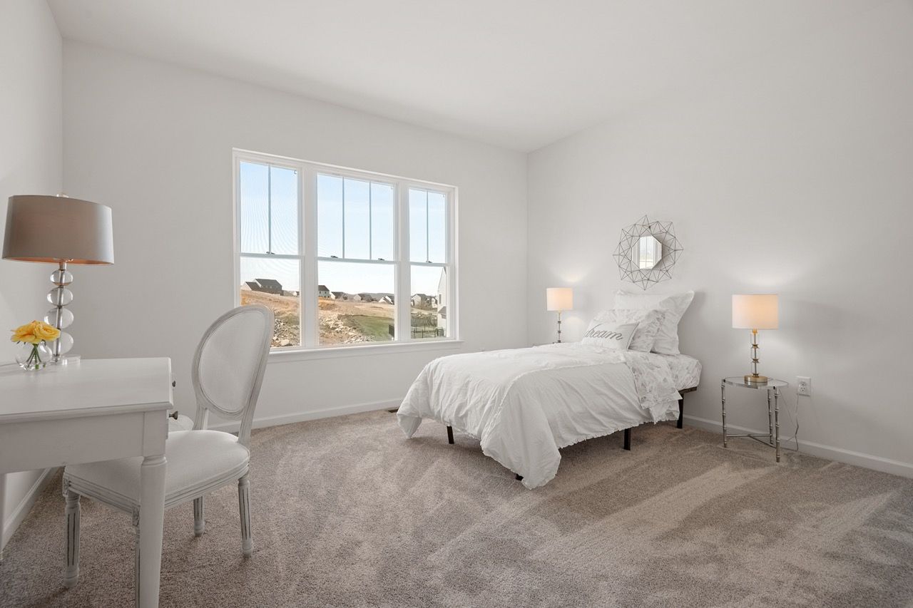Bedroom of the Blakely model from Garman Builders