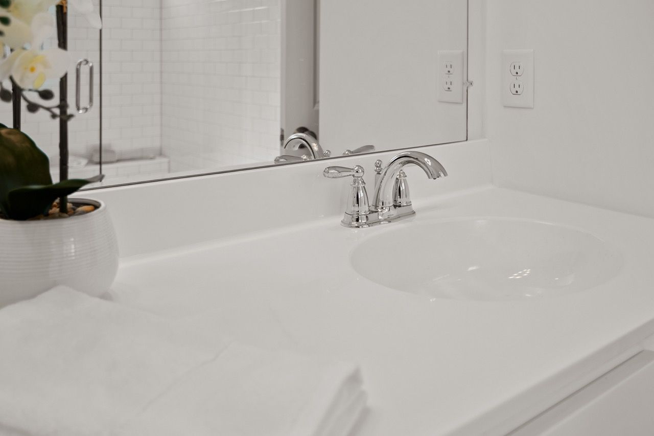 Full bathroom of the Blakely model from Garman Builders