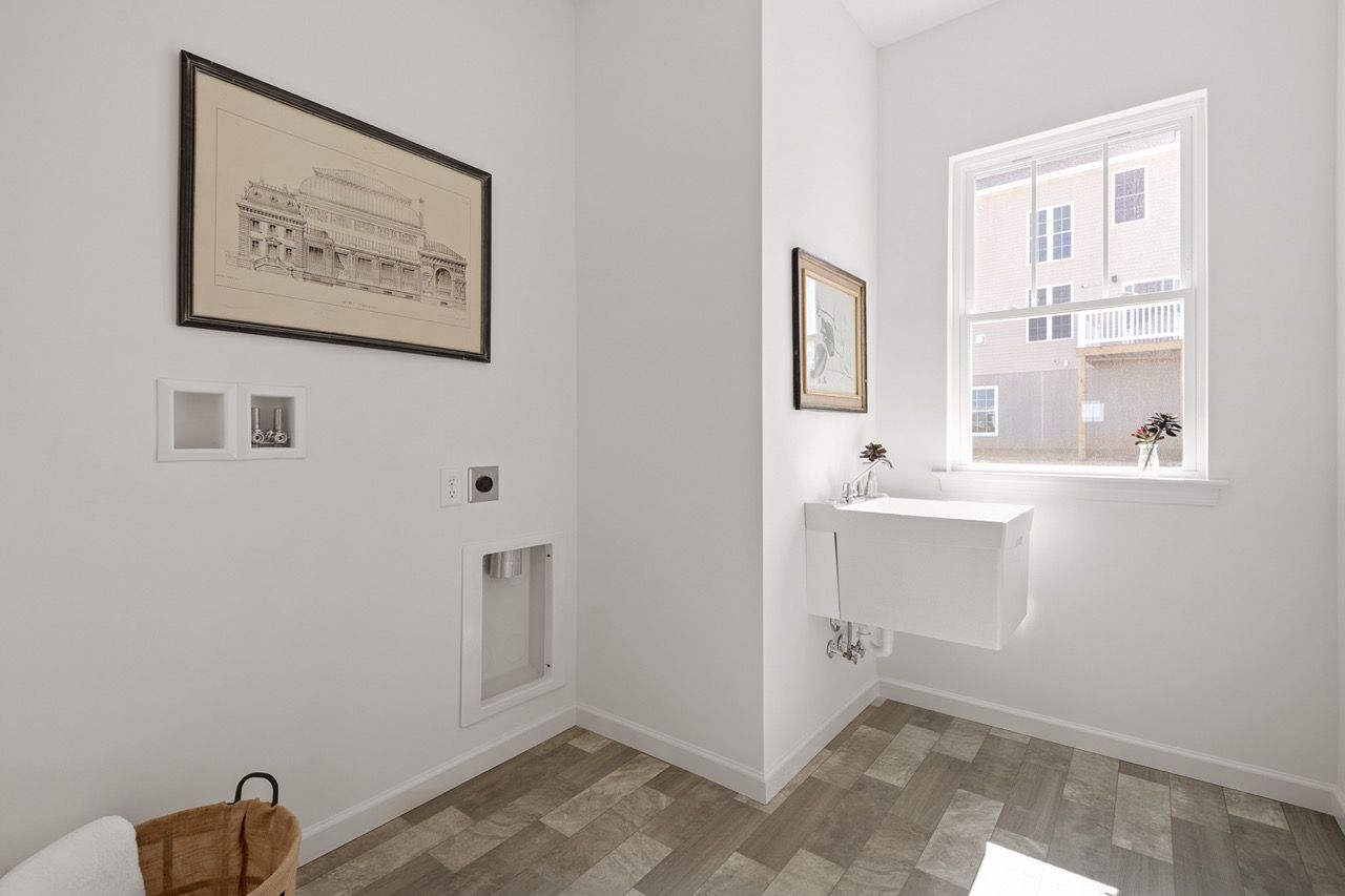 Laundry room of the Blakely model from Garman Builders
