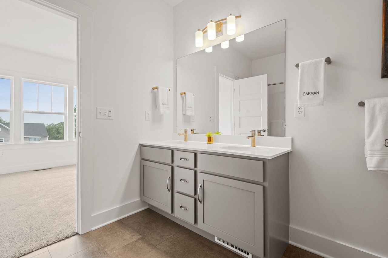 Full Bathroom of the Leighton Model from Garman Builders