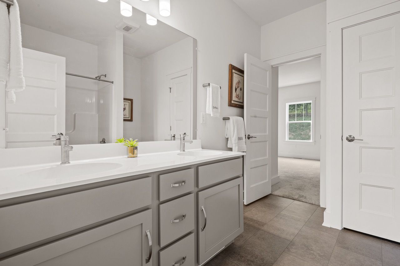 Full Bathroom of the Leighton Model from Garman Builders
