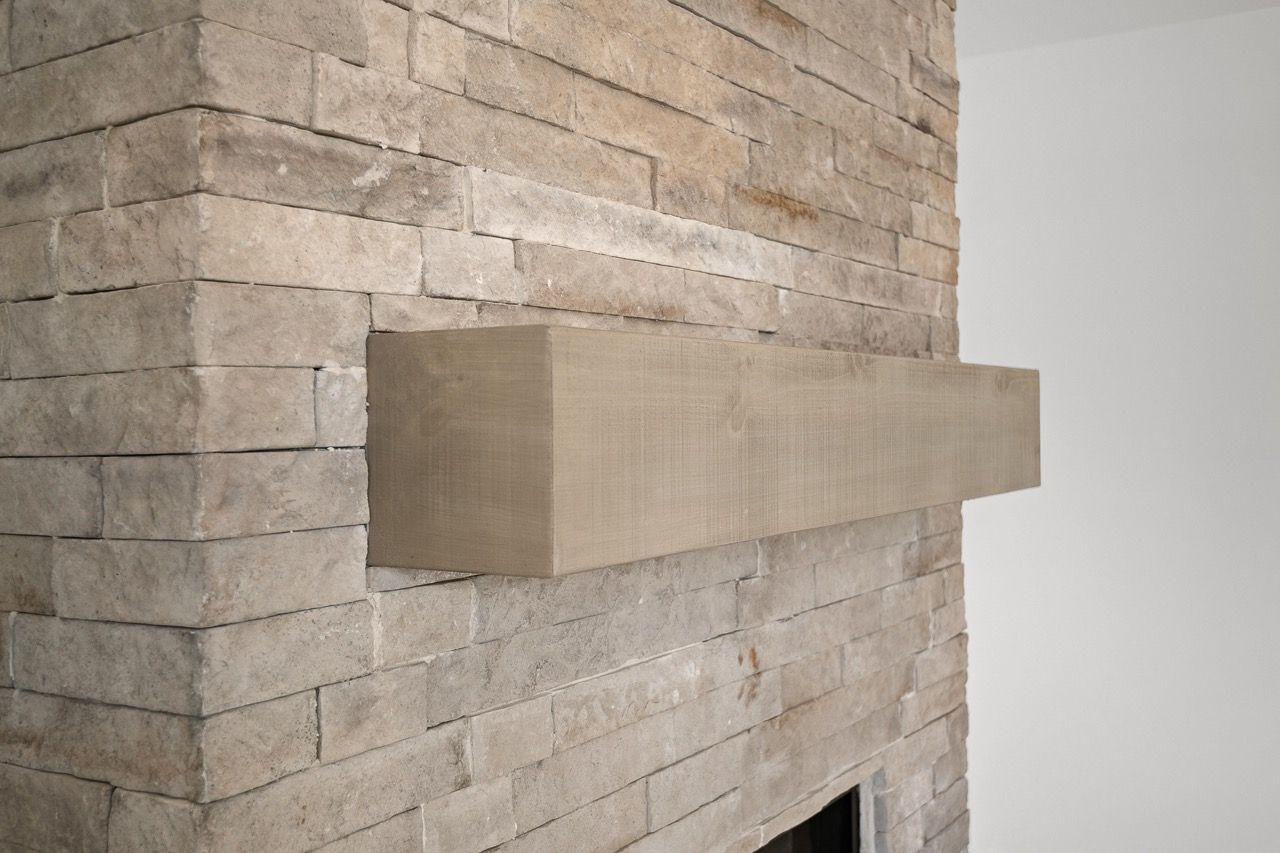 Fireplace of the Blakely model from Garman Builders