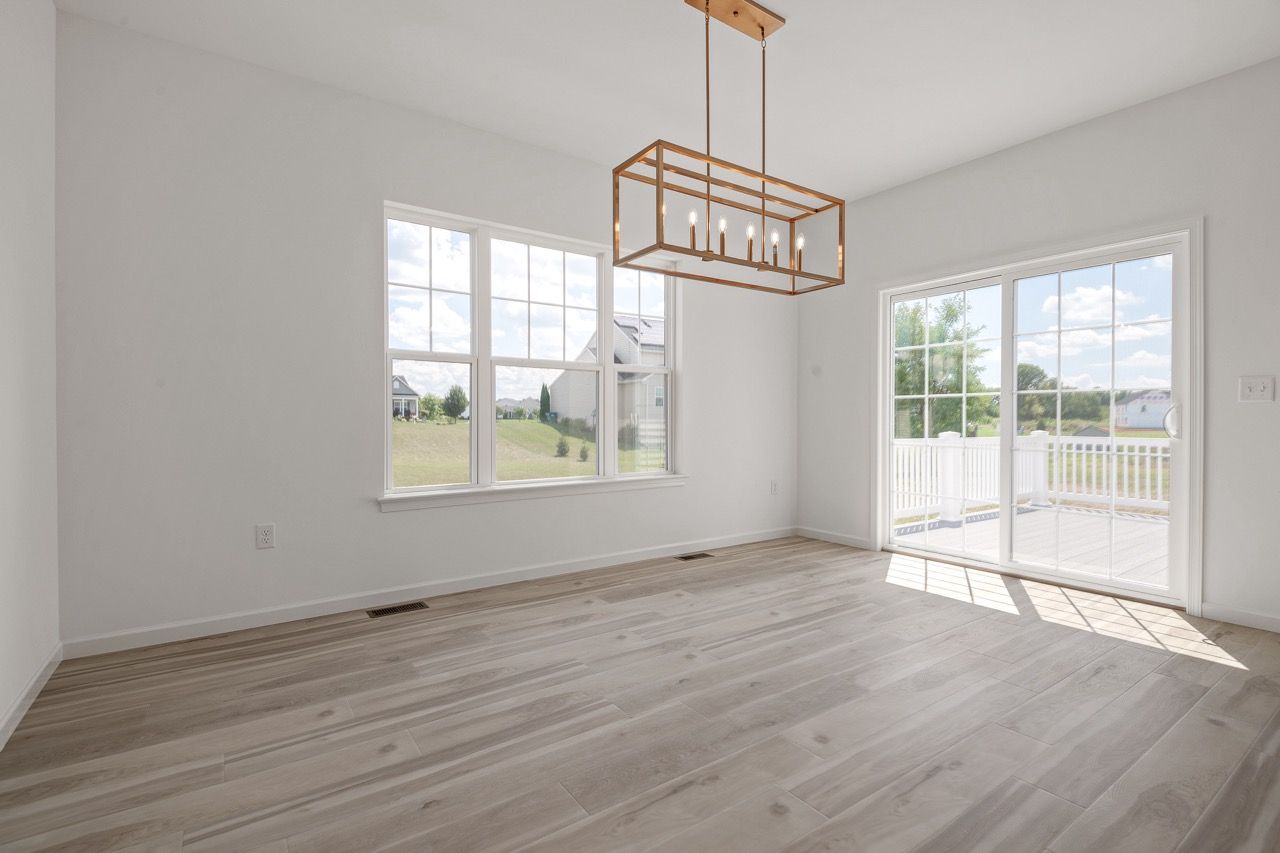 Dining room of the Blakely model from Garman Builders