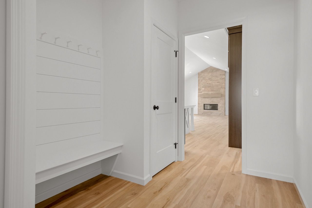 Mudroom of the Blakely model from Garman Builders