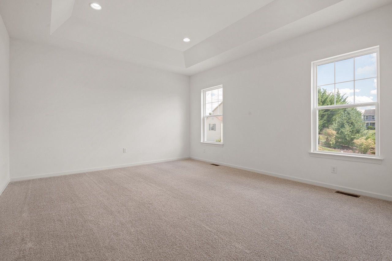 Bedroom of the Blakely model from Garman Builders