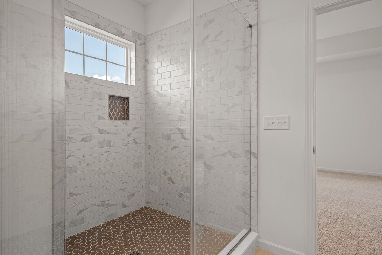 Full bathroom of the Blakely model from Garman Builders