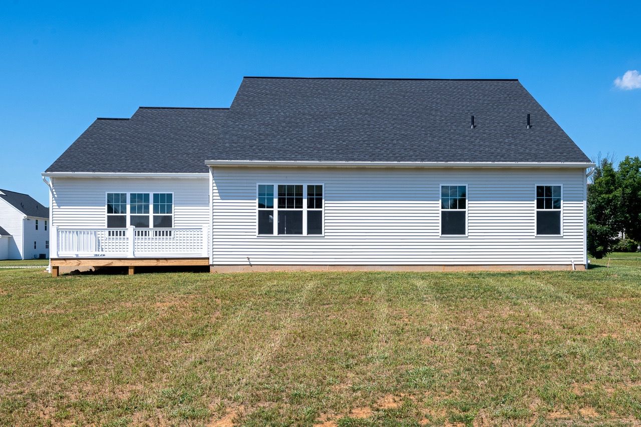 Rear elevation of the Blakely model from Garman Builders