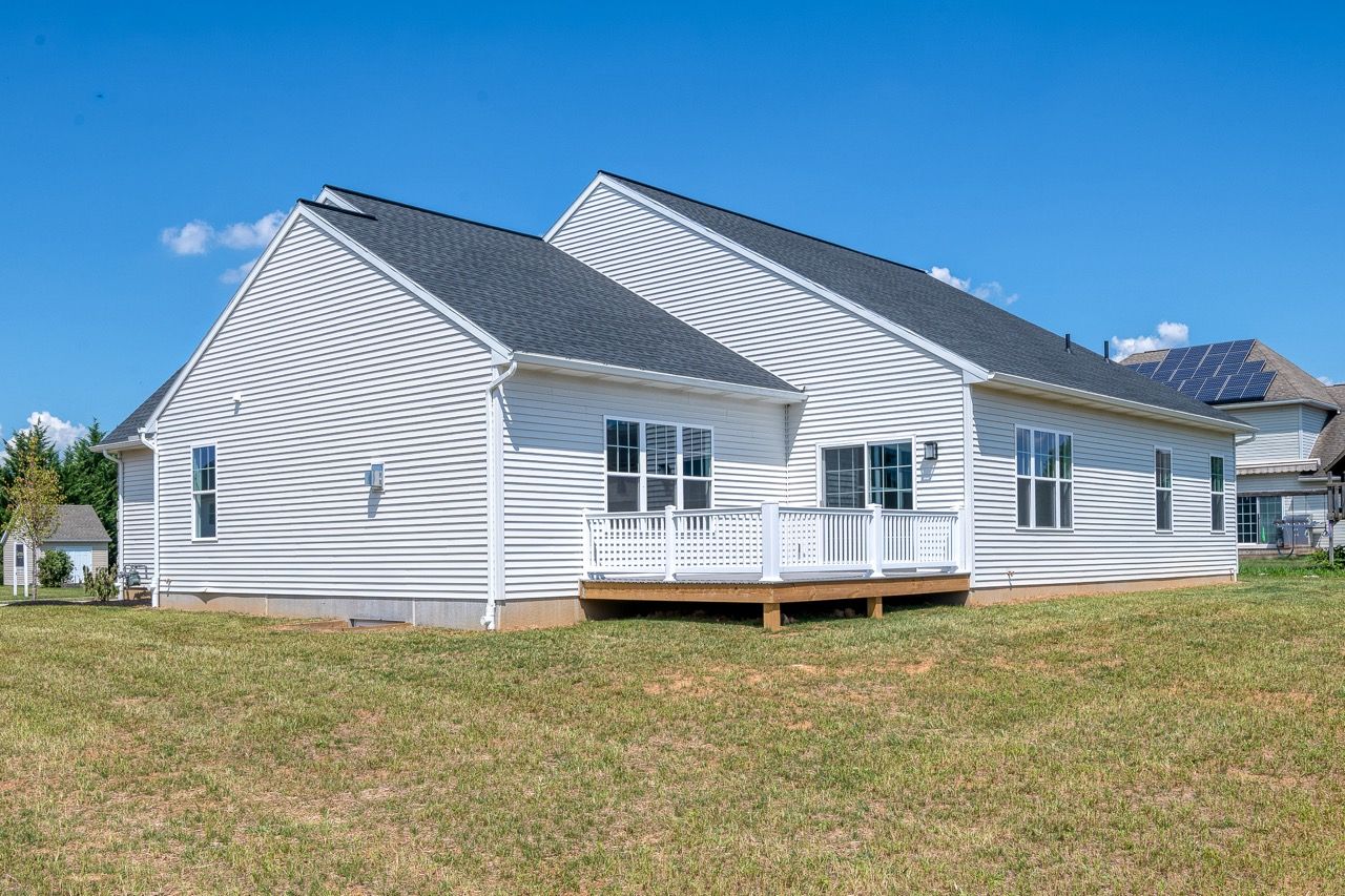 Rear elevation of the Blakely model from Garman Builders