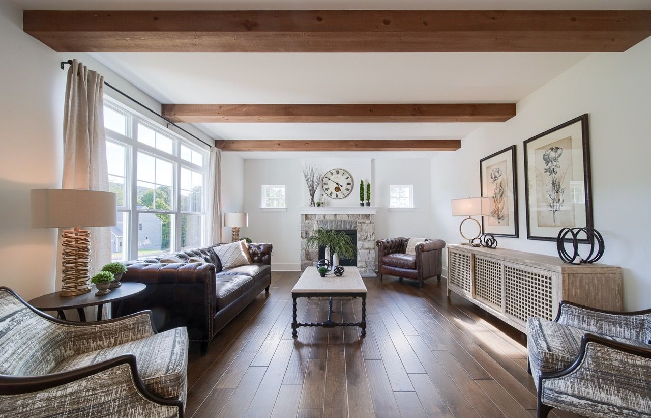 Living Room of the Steitz Model from Garman Builders