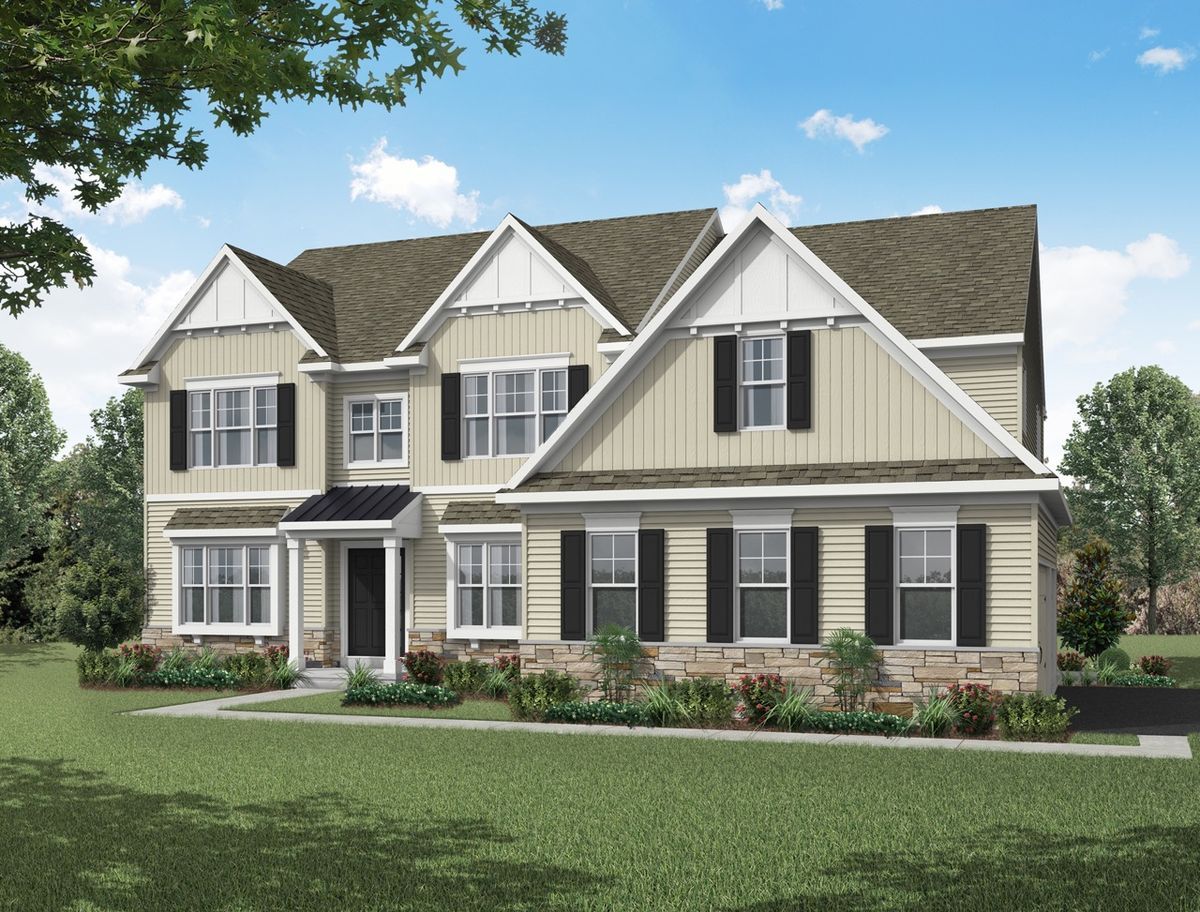 Front Elevation of the Everett Model from Garman Builders