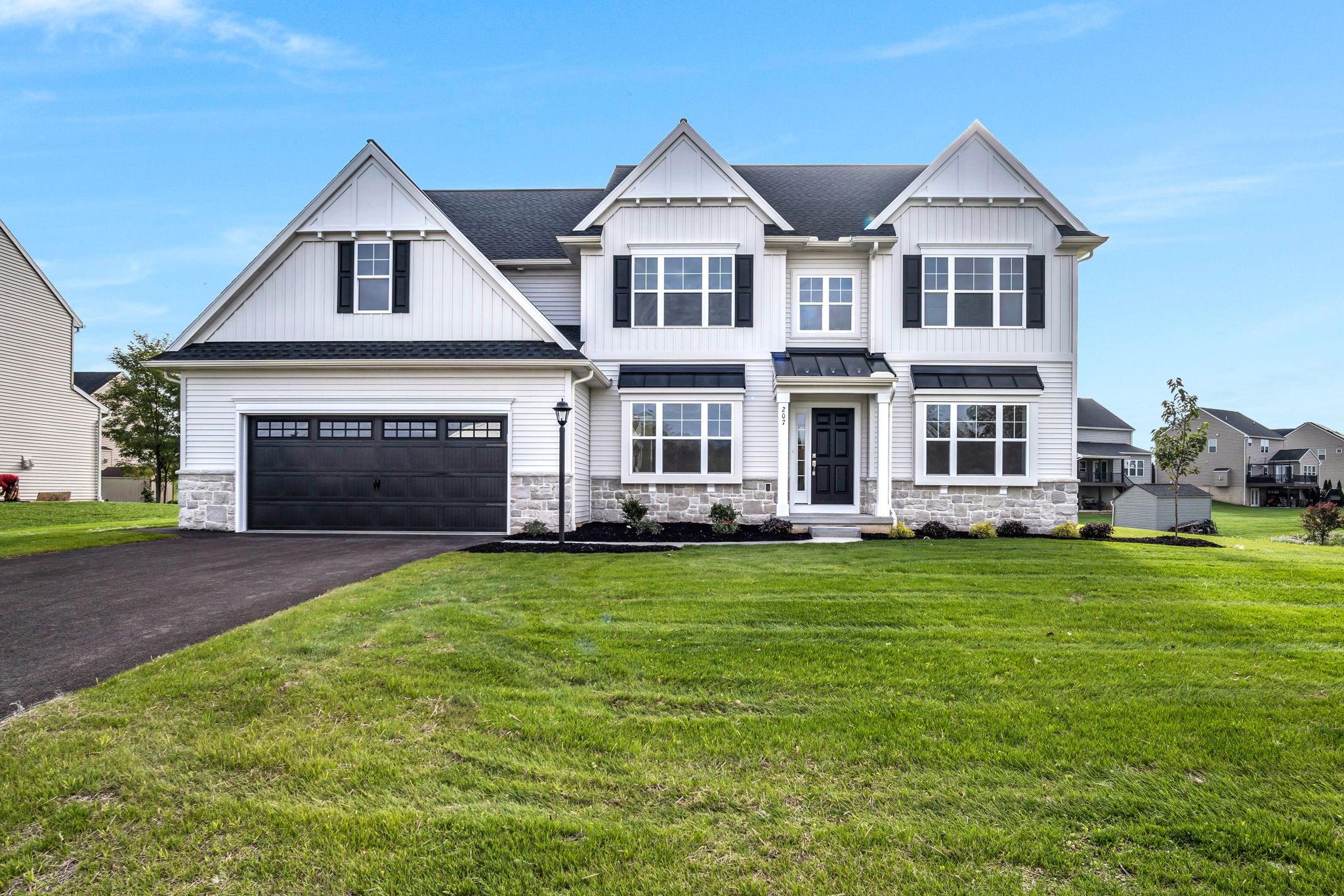 Front Elevation of the Everett Model from Garman Builders