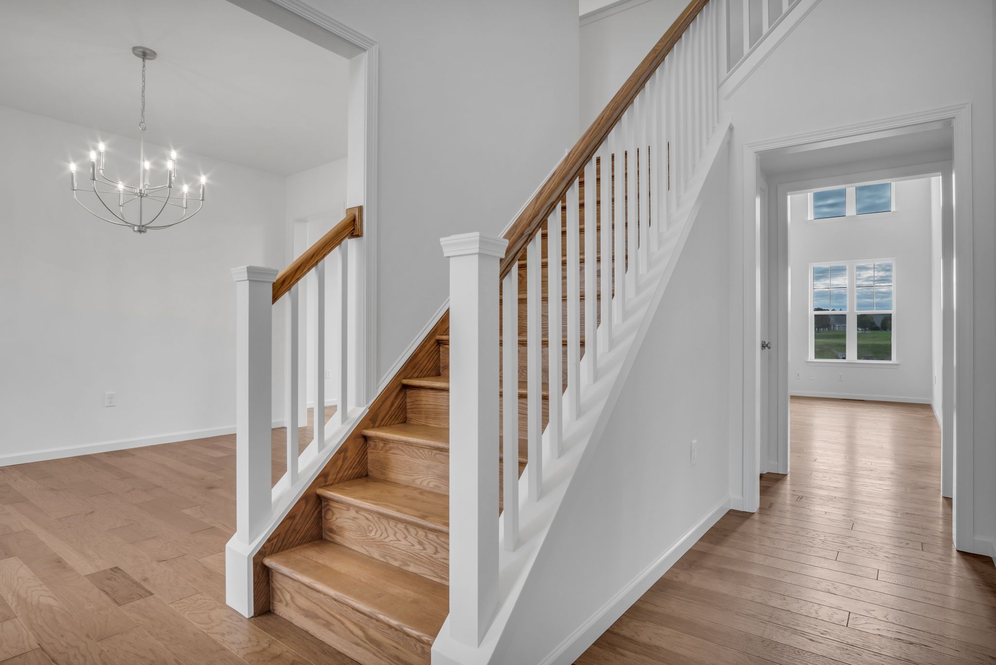 Living Room of the Everett Model from Garman Builders