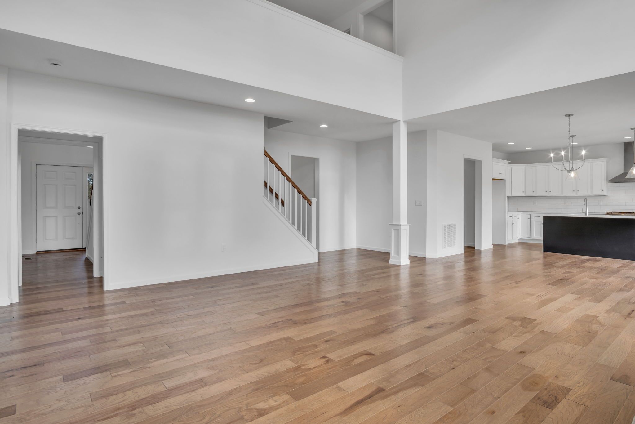 Living Room of the Everett Model from Garman Builders