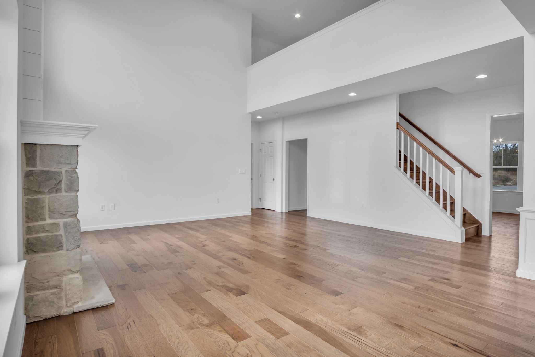Living Room of the Everett Model from Garman Builders