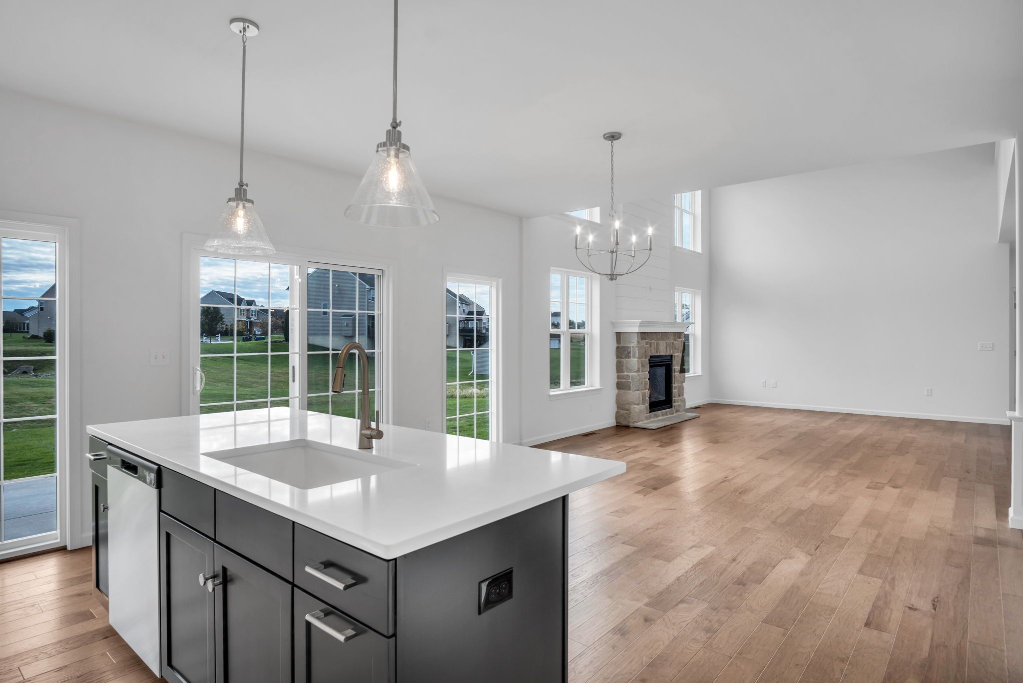 Kitchen of the Everett Model from Garman Builders