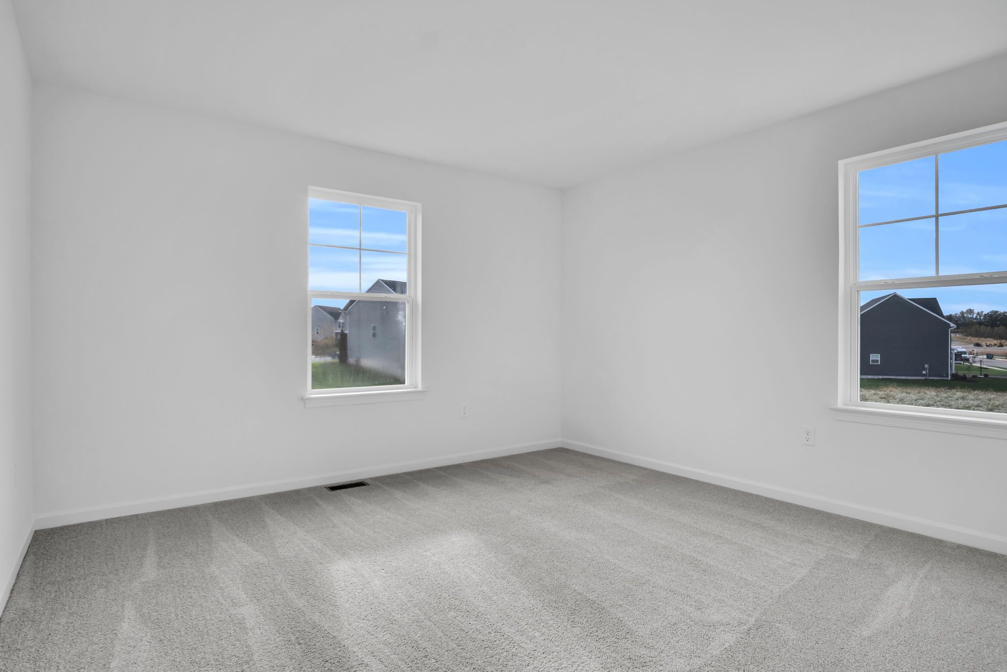 Empty Bedroom of the Everett Model from Garman Builders