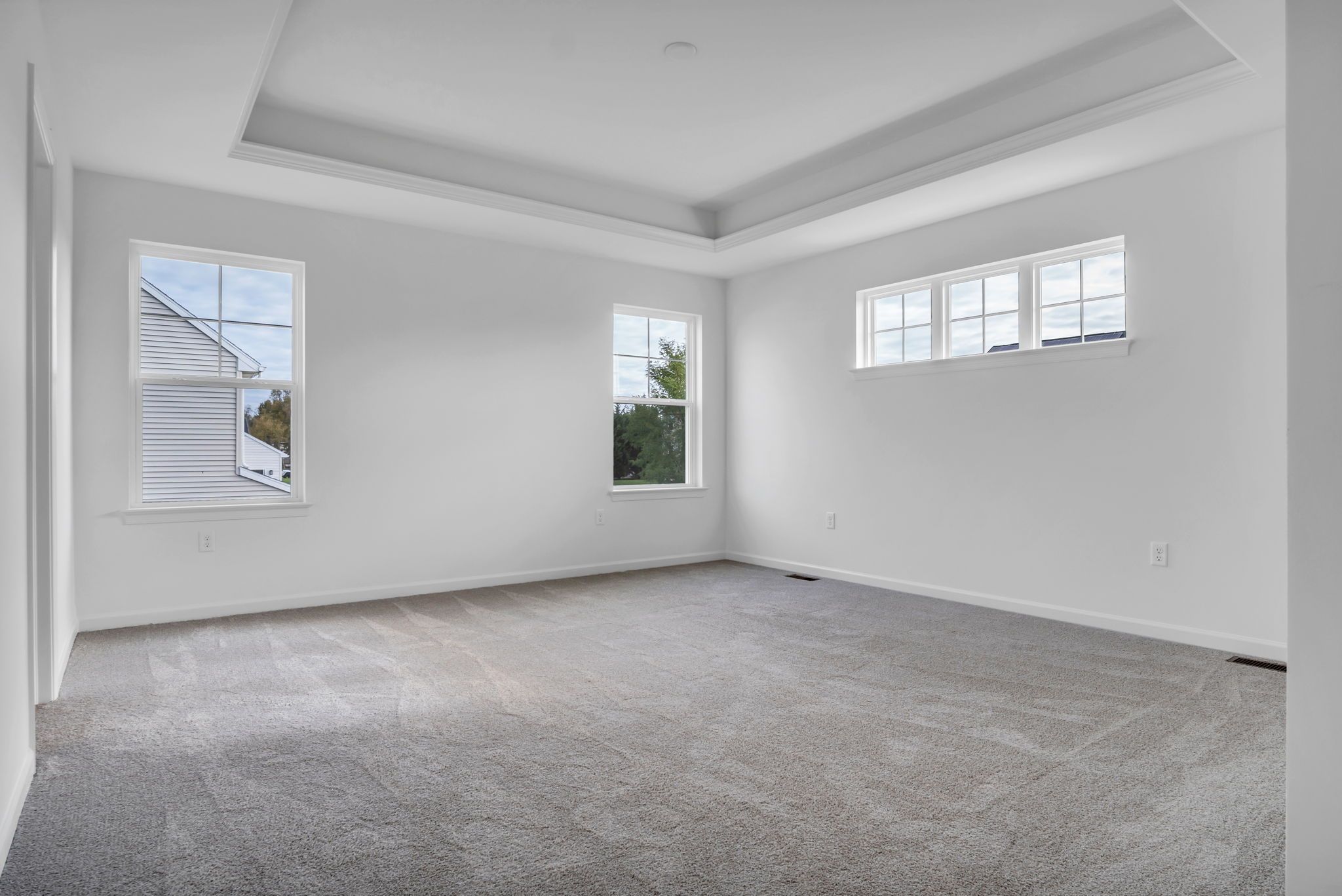 Empty Bedroom of the Everett Model from Garman Builders