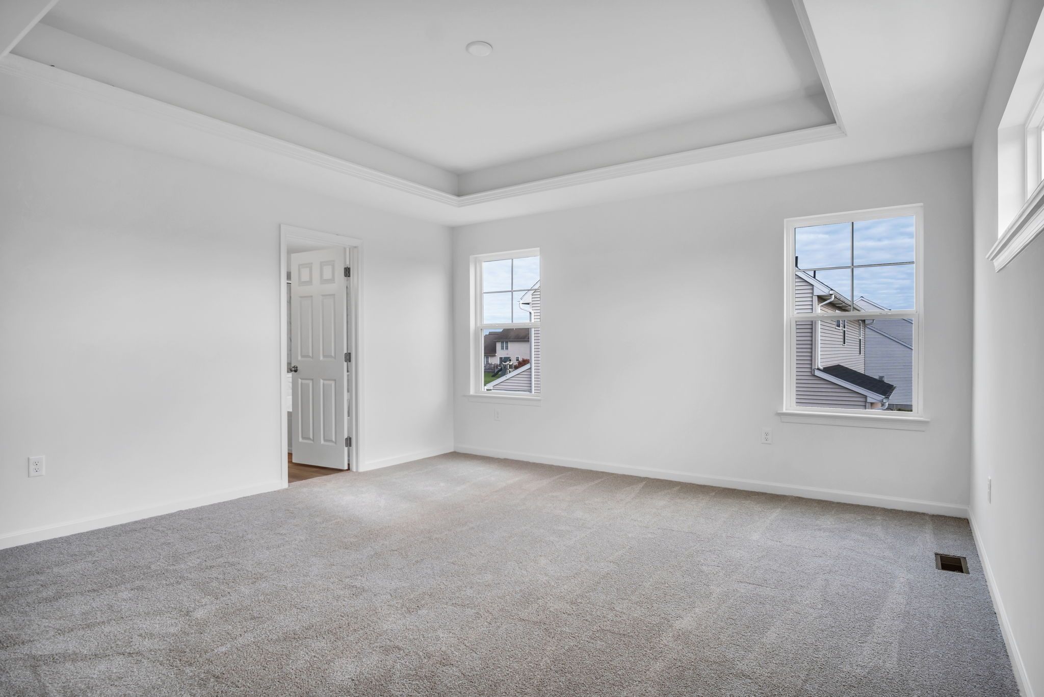 Empty Bedroom of the Everett Model from Garman Builders