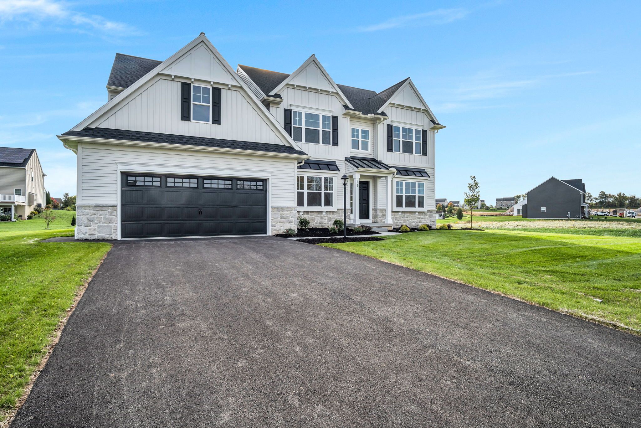 Front Elevation of the Everett Model from Garman Builders