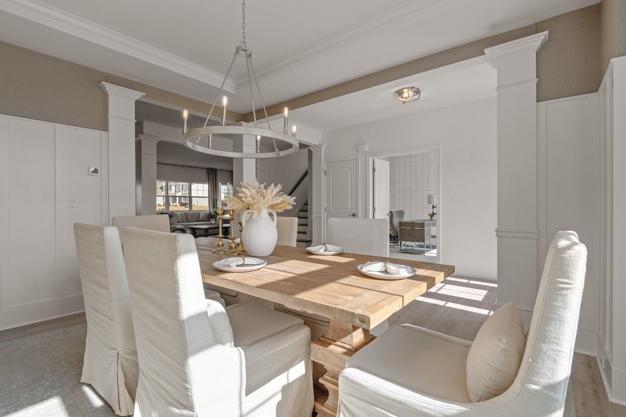 Dining Room of the Kinsey Model from Garman Builders