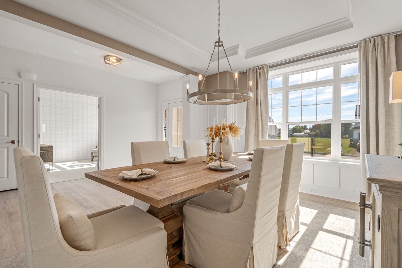 Dining Room of the Kinsey Model from Garman Builders