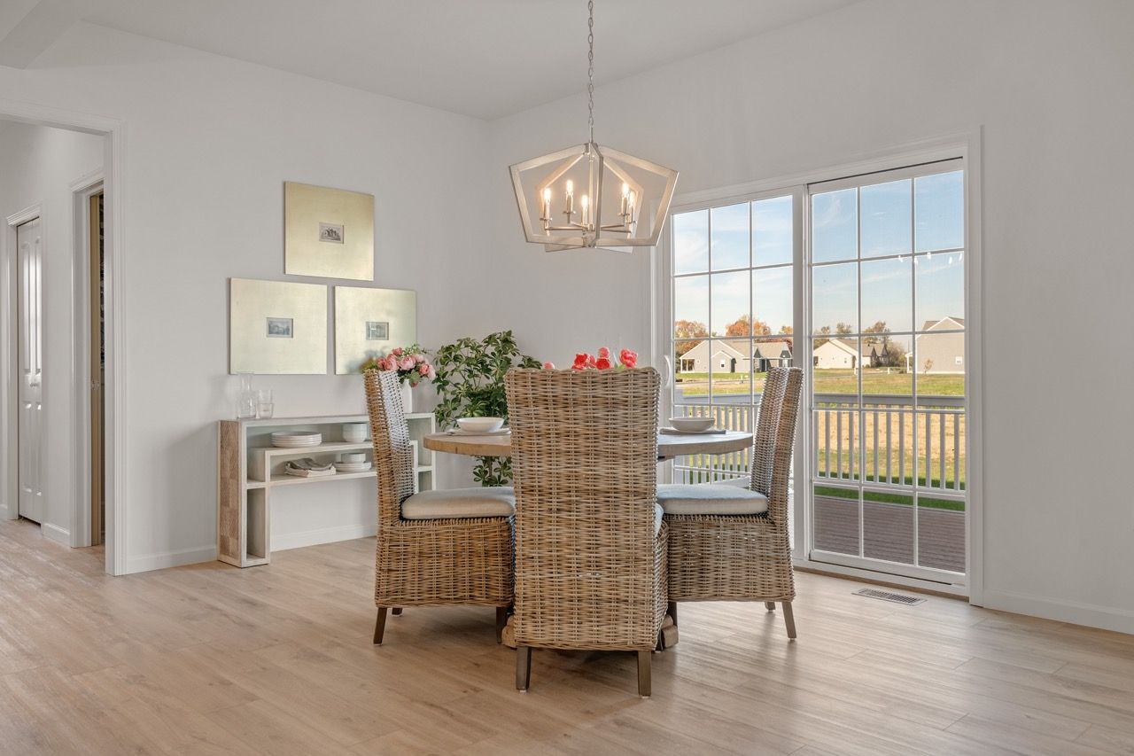 Dining Room of the Kinsey Model from Garman Builders