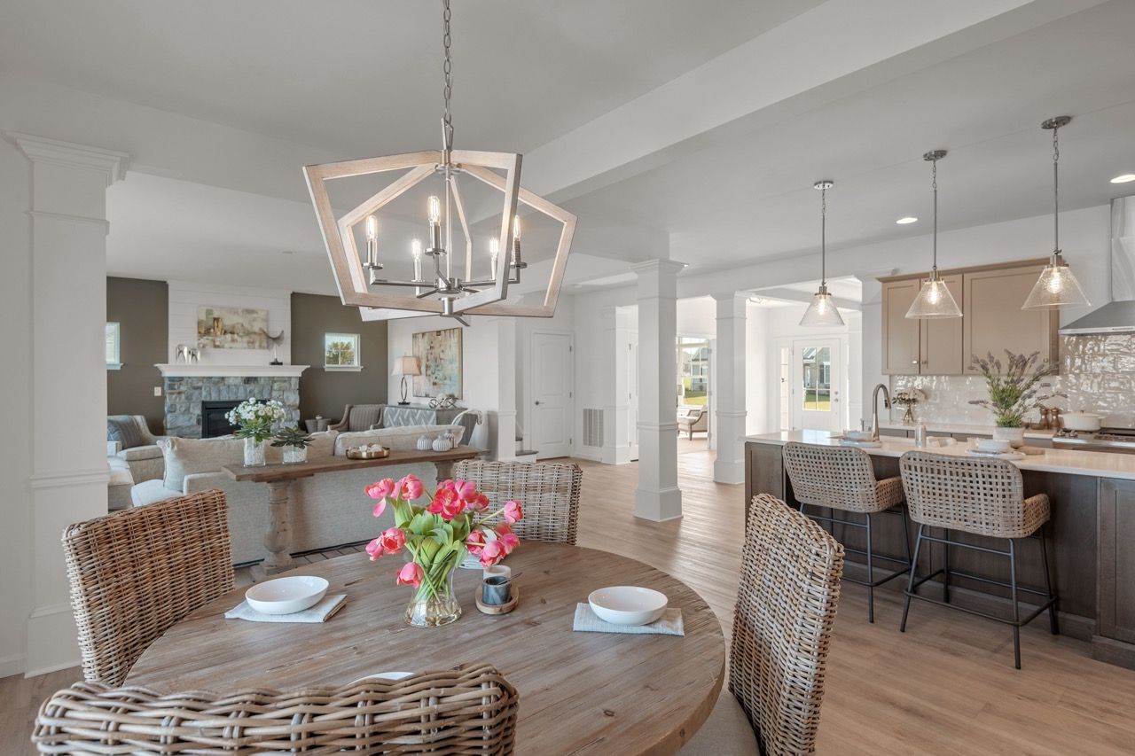Dining Room of the Kinsey Model from Garman Builders