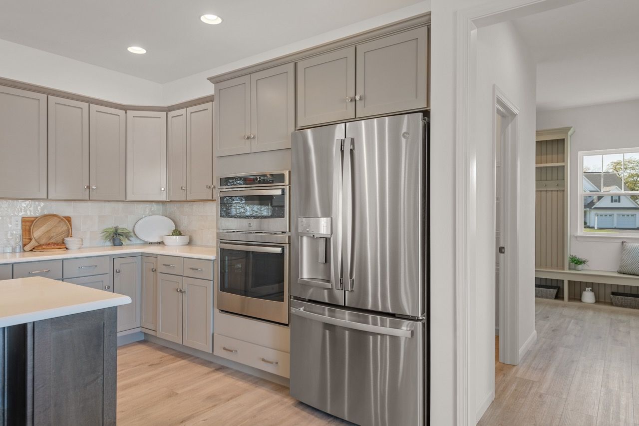 Kitchen with Center Island of the Kinsey Model from Garman Builders