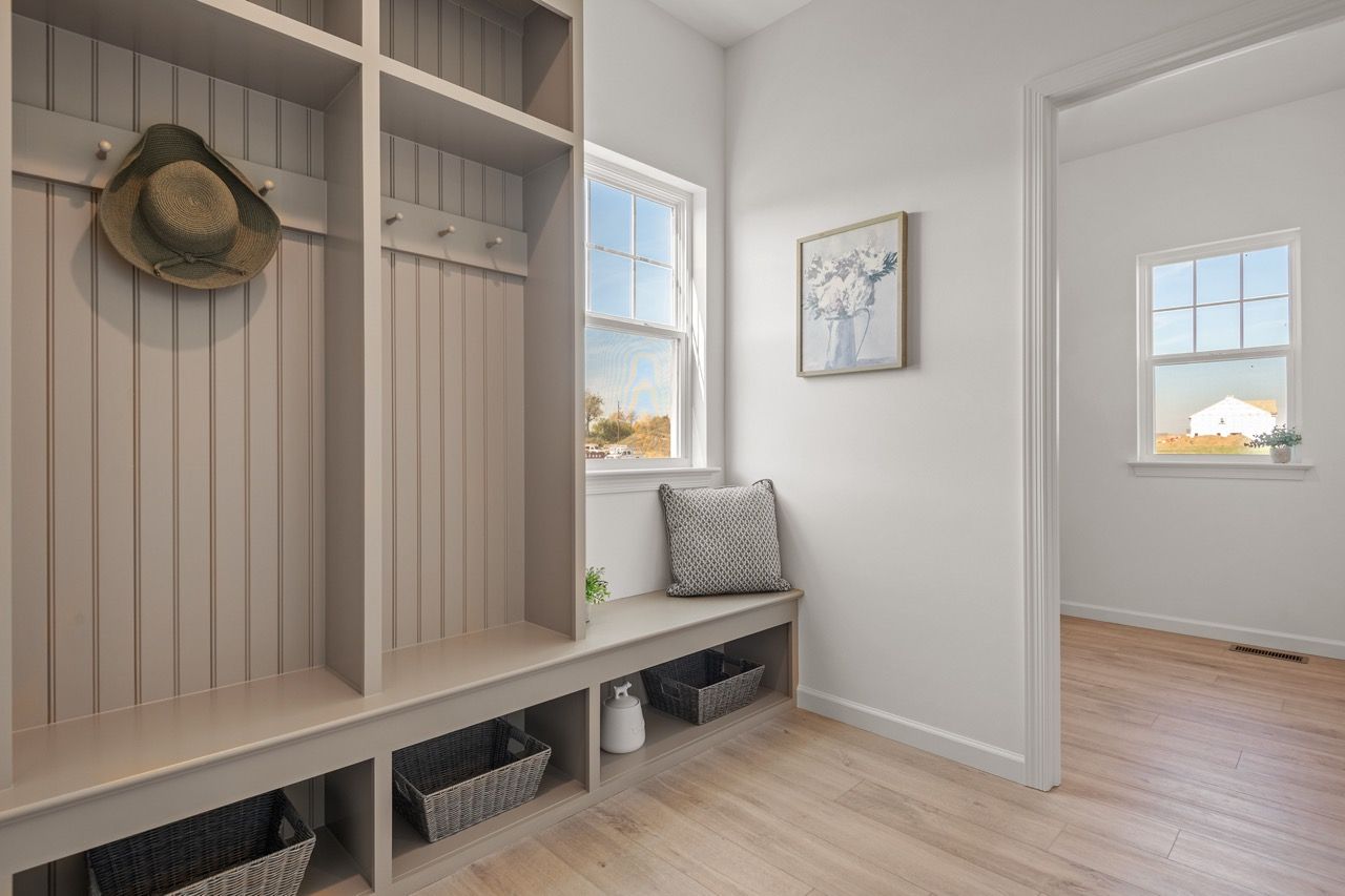 Mudroom of the Kinsey Model from Garman Builders