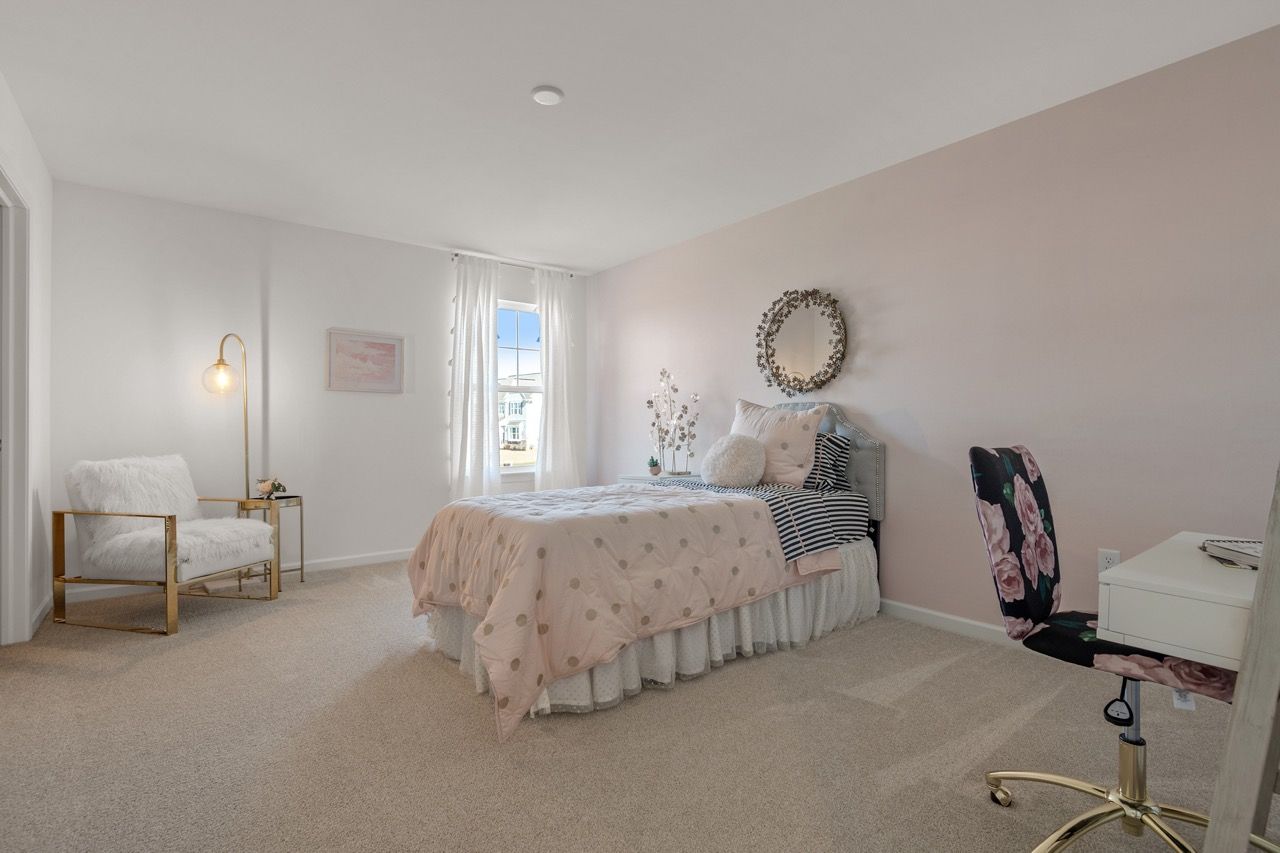 Bedroom of the Kinsey Model from Garman Builders