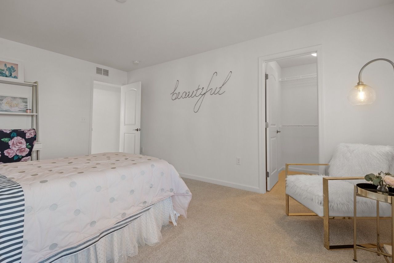 Bedroom of the Kinsey Model from Garman Builders